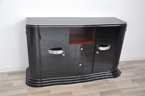 Art Deco Sideboard, offene Fächer