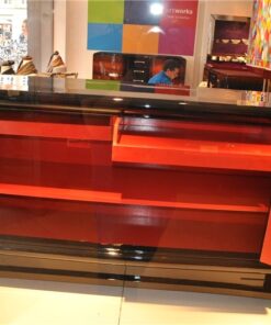 Art Deco Sideboard, tolle rote Verzierungen