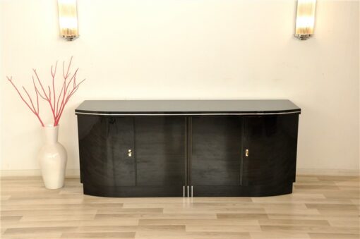 Schlichtes Art Deco Sideboard, Klavierlack