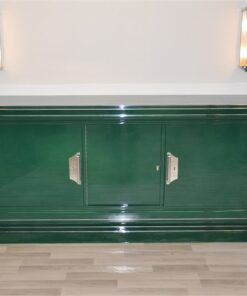 Art Deco Sideboard, grader Korpus, Jaguar Green