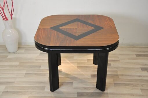 Art Deco Tisch, Nussbaumholz