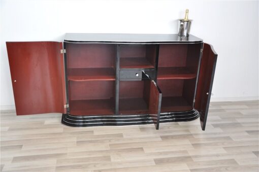 Art Deco Sideboard, offene Fächer