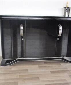 Art Deco Sideboard, Chrombeschläge