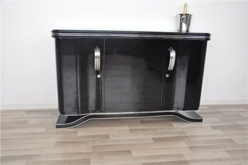 Art Deco Sideboard, Chrombeschläge