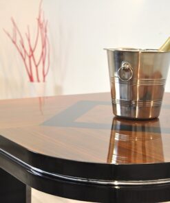 Art Deco Tisch, Nussbaumholz