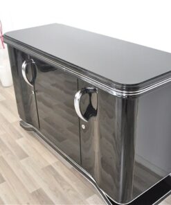 Art Deco Sideboard, Chrombeschläge