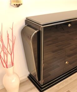 Art Deco Highboard, prachtvolle Seitenteile