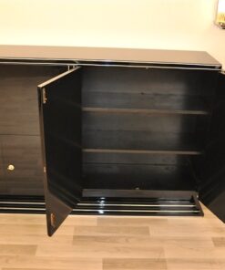 Art Deco Highboard, prachtvolle Seitenteile