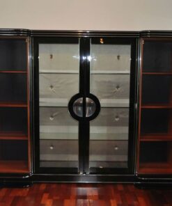 Art Deco Schrank, Pariser Hotel, Schwarz