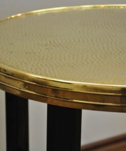 Art Deco Beistelltisch, goldene Platte