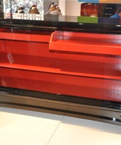 Art Deco Sideboard, tolle rote Verzierungen