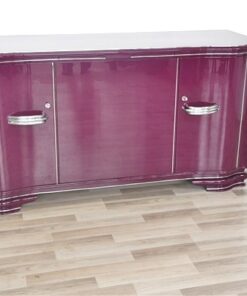 Hochglanzlack in Flieder / Lila, Art Deco SIdeboard