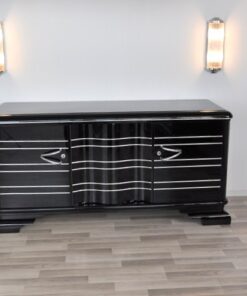 Art Deco Sideboard, Chromliner, Klavierlack, tolle Griffe, viel Stauraum, absoluter Eyecatcher