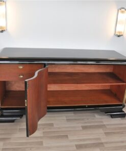 Art Deco Sideboard, Chromliner, Klavierlack, tolle Griffe, viel Stauraum, absoluter Eyecatcher