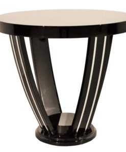 Art Deco, antik, original, selten, Tisch, Beistelltisch, Hochglanz, schwarz, Unikat, hochwertig, elegant, Wohnzimmermöbel, restauriert, französisch