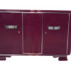 Art Deco Sideboard, außergewoenliche Farbe, Metallic-Violett, große Chromgriffe