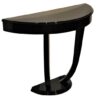 Art Deco, Stil, Konsole, Tisch, Moebel, Klavierlack, handpoliert, handgefertigt, Wohnzimmer, geschwungenes Design, edel, Ambiente