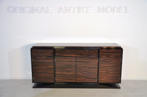 Wundervolles Art Deco Markassar-Sideboard, einzigartiges Holzfurnier