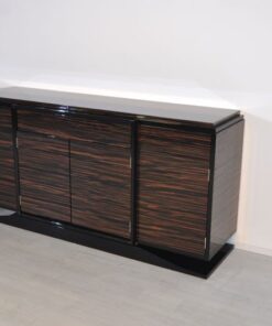 Wundervolles Art Deco Markassar-Sideboard, einzigartiges Holzfurnier