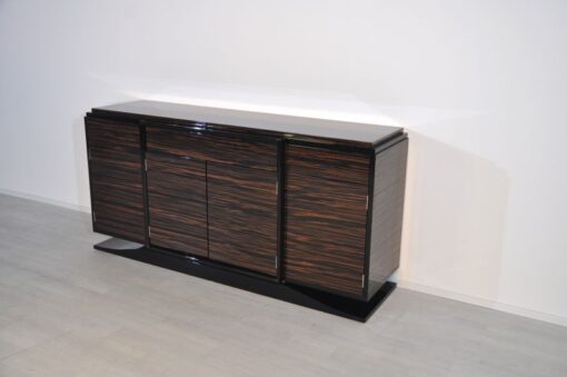 Wundervolles Art Deco Markassar-Sideboard, einzigartiges Holzfurnier