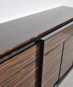 Wundervolles Art Deco Markassar-Sideboard, einzigartiges Holzfurnier