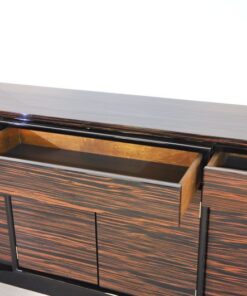 Wundervolles Art Deco Markassar-Sideboard, einzigartiges Holzfurnier