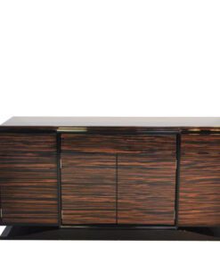 Wundervolles Art Deco Markassar-Sideboard, einzigartiges Holzfurnier