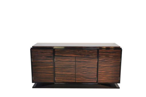 Wundervolles Art Deco Markassar-Sideboard, einzigartiges Holzfurnier