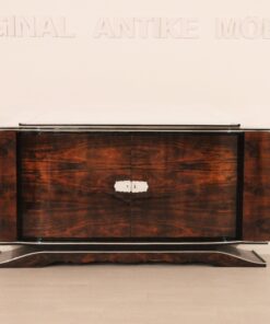 Art Deco, Walnuss, Buffet, Sideboard, Furnier, außergewoehnliche Form, Körpersprache, Franzoesisch,Vintage, Antik, Wohnzimmer, Design