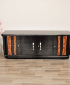 Art Deco, Moebel, Lowboard, Sideboard, Buffet, Klavierlack, 10 Schichten, Hochglanz, handpoliert, elegant, design, nussbaum, moebel