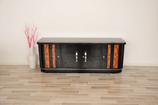 Art Deco, Moebel, Lowboard, Sideboard, Buffet, Klavierlack, 10 Schichten, Hochglanz, handpoliert, elegant, design, nussbaum, moebel