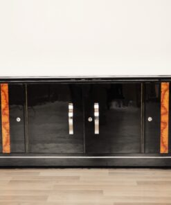 Art Deco, Moebel, Lowboard, Sideboard, Buffet, Klavierlack, 10 Schichten, Hochglanz, handpoliert, elegant, design, nussbaum, moebel