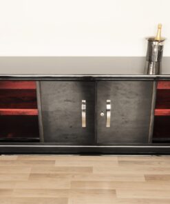 Art Deco, Moebel, Lowboard, Sideboard, Buffet, Klavierlack, 10 Schichten, Hochglanz, handpoliert, elegant, design, nussbaum, moebel