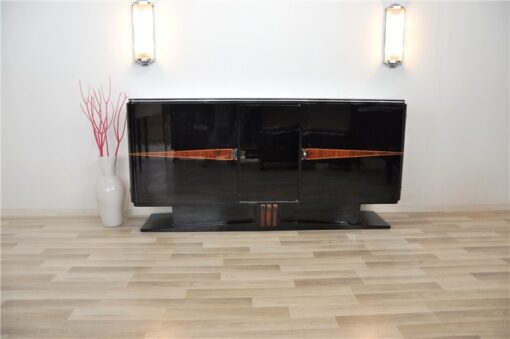 Art Deco, Sideboard, Buffet, 1920er, Klavierlack, feine Details, Schwebend, eleganter Fuß, Wohnzimmer, Moebel, wundervoll,