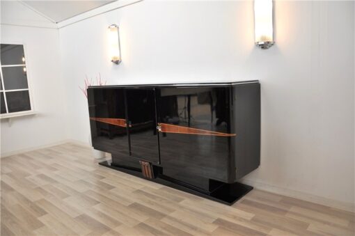 Art Deco, Sideboard, Buffet, 1920er, Klavierlack, feine Details, Schwebend, eleganter Fuß, Wohnzimmer, Moebel, wundervoll,