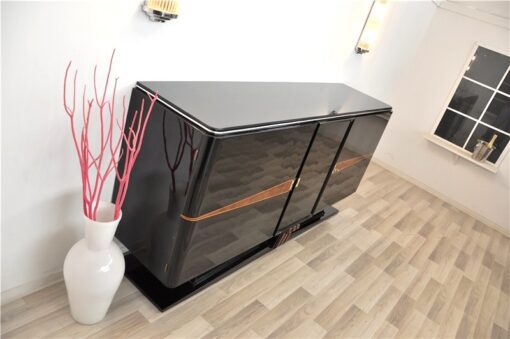 Art Deco, Sideboard, Buffet, 1920er, Klavierlack, feine Details, Schwebend, eleganter Fuß, Wohnzimmer, Moebel, wundervoll,