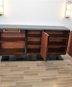 Art Deco, Sideboard, Buffet, 1920er, Klavierlack, feine Details, Schwebend, eleganter Fuß, Wohnzimmer, Moebel, wundervoll,