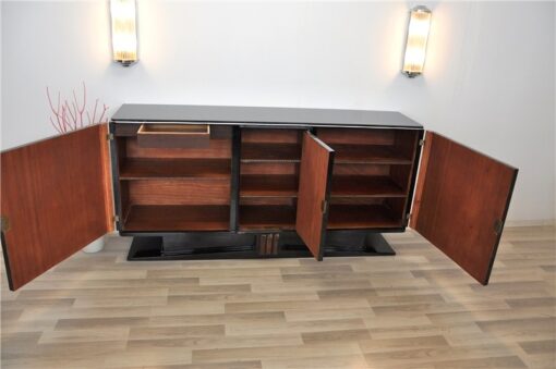 Art Deco, Sideboard, Buffet, 1920er, Klavierlack, feine Details, Schwebend, eleganter Fuß, Wohnzimmer, Moebel, wundervoll,