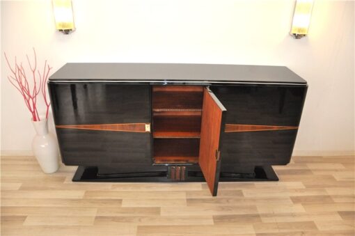 Art Deco, Sideboard, Buffet, 1920er, Klavierlack, feine Details, Schwebend, eleganter Fuß, Wohnzimmer, Moebel, wundervoll,