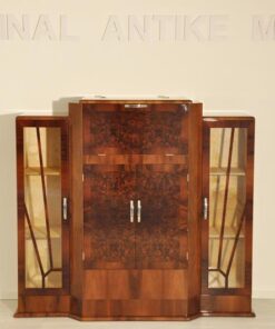 Art Deco, Barsschrank, Kommode, Sideboard, Bar, Walnuss, Moebel, Holz, Spiegel, Schrank, Design, Antik, Vintage, Restoration, Wohnzimmer