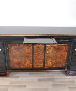 Large, Sideboard, Credenza, french, Walnut, carved feet, design, storage, living room, furniture, antique, vintage, luxurious