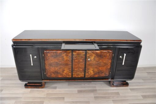 Large, Sideboard, Credenza, french, Walnut, carved feet, design, storage, living room, furniture, antique, vintage, luxurious