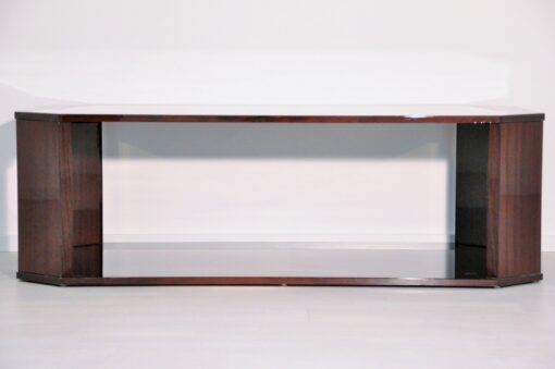 Art Deco, Moebel, Design, Elfenbein Farbe, Hochglanz, Restauriert, 1950er, Wohnzimmer, zwei Tischplatten, schlichtes und einfache Form