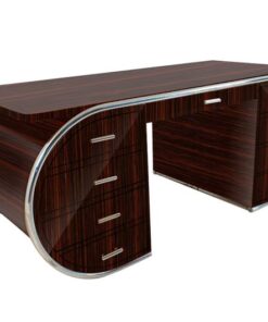 Schreibtisch, Moebel, Wohnzimmer, Frankreich, Art Deco, Makassar, Funier, Stilmoebel, braun, Design, Luxus, massiv, klassisch