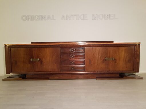 Art Deco, Moebel, Sideboard, Buffet, Credenza, extra groß, XXL, Frankreich, 1920, Design, Wohnzimmer, Luxus, EInzelstück, Messinggriffe