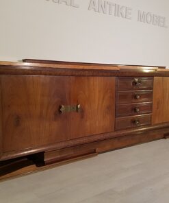 Art Deco, Moebel, Sideboard, Buffet, Credenza, extra groß, XXL, Frankreich, 1920, Design, Wohnzimmer, Luxus, EInzelstück, Messinggriffe