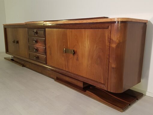 Art Deco, Moebel, Sideboard, Buffet, Credenza, extra groß, XXL, Frankreich, 1920, Design, Wohnzimmer, Luxus, EInzelstück, Messinggriffe