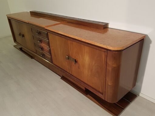 Art Deco, Moebel, Sideboard, Buffet, Credenza, extra groß, XXL, Frankreich, 1920, Design, Wohnzimmer, Luxus, EInzelstück, Messinggriffe