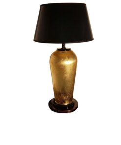 schwarz, gold, hochglanz, lampe, art deco, toller fuß, wohnzimmer, blattgold, lack, Luxus, Furnier, Kunstobjekt, Klavierlack