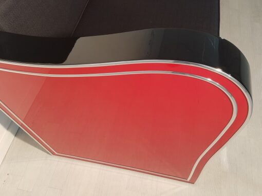 Art Deco, Design, Chromliner, Set, Design, Interior, Llyod Timm, Red, Black, Lacquer, high gloss, Handmade, Furniture